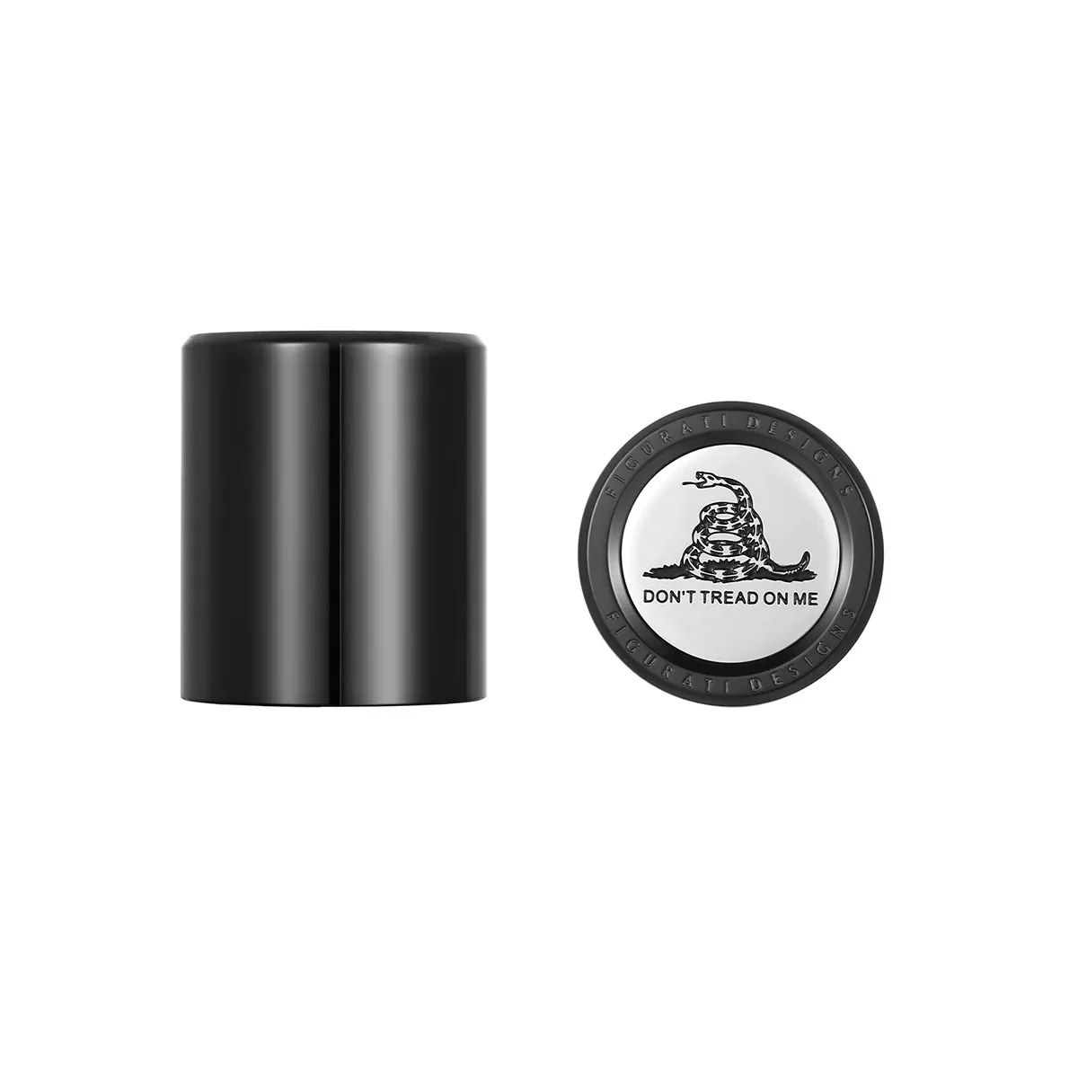 ハーレー ドッキングポイントカバー ショート Dont Tread on Meデザイン (ブラック)1