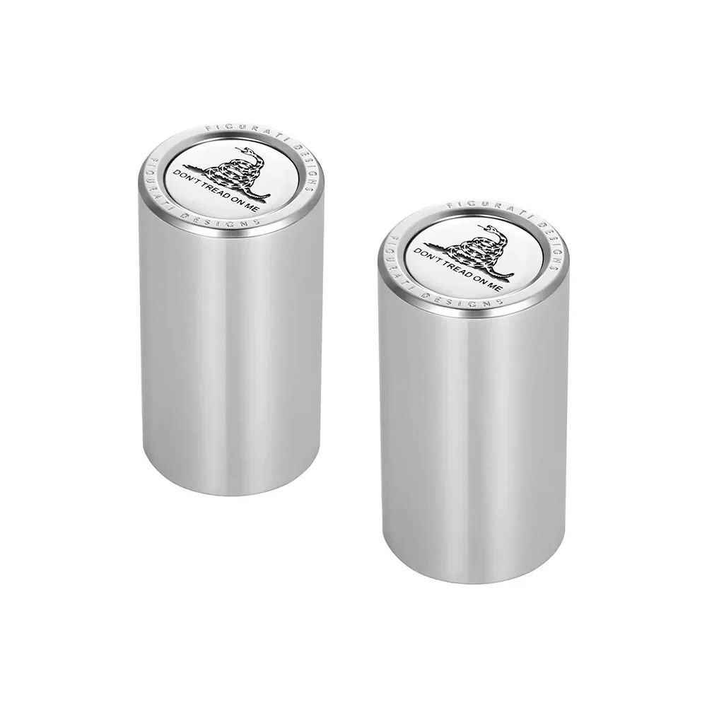 ハーレー ドッキングポイントカバー ロング Dont Tread on Meデザイン (シルバー)