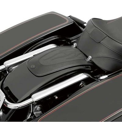 Drag Specialties ソロシート用フェンダービブ フレイムステッチ