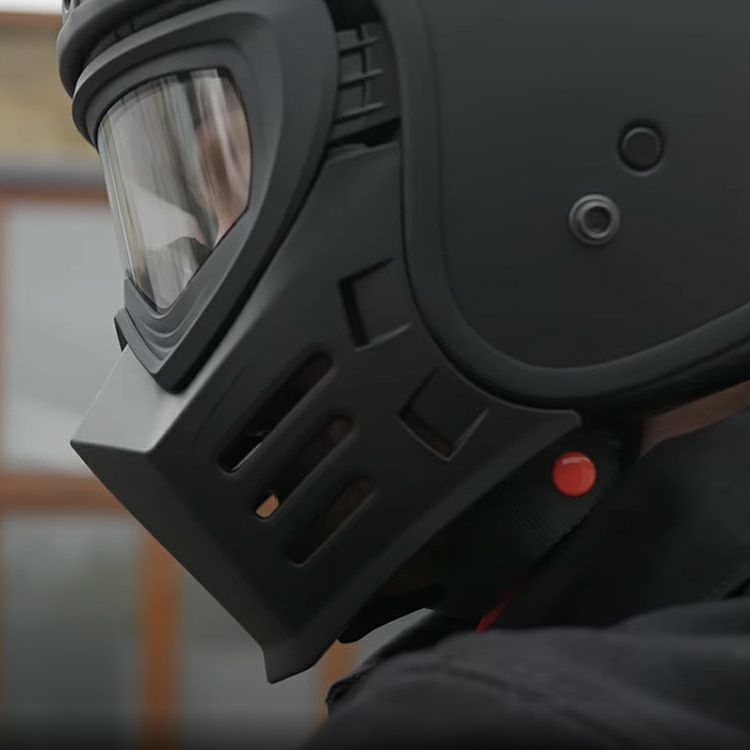 シンプソン チョッパー・ジェット ヘルメット用 フェースマスク (ブラック)