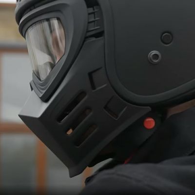シンプソン チョッパー・ジェット ヘルメット用 フェースマスク (ブラック)