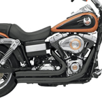 バッサーニ(Bassani)　ファイアースウィープマフラー　ブラック