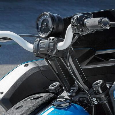 M8 ファットボブ クラブスタイル メーターマウント付 7インチ プルバックライザー リックスモーターサイクル