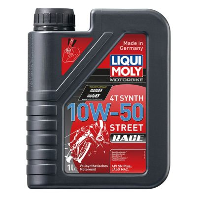 リキモリ モーターバイク 4T シンセティック 10W-50 ストリート/レース エンジンオイル (1L)