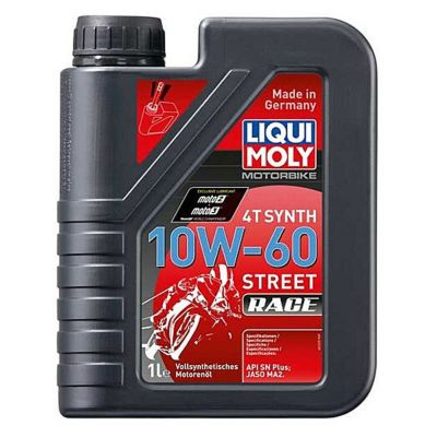 リキモリ モーターバイク 4T シンセティック 10W-60 ストリート/レース エンジンオイル (1L)