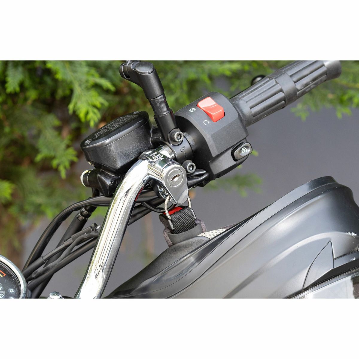 キジマ パイプクランプ式 汎用 ヘルメットロック (クローム)3