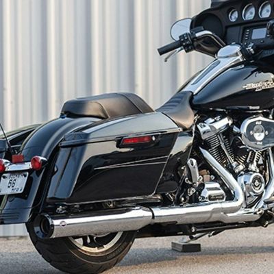 M8 ツーリング 4.5インチ・GNX スリップオンマフラー/クロスオーバー・プラグセット (クローム) エスアンドエス