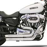 バッサーニ(Bassani)　ファイアースウィープマフラー　クローム スポーツスター