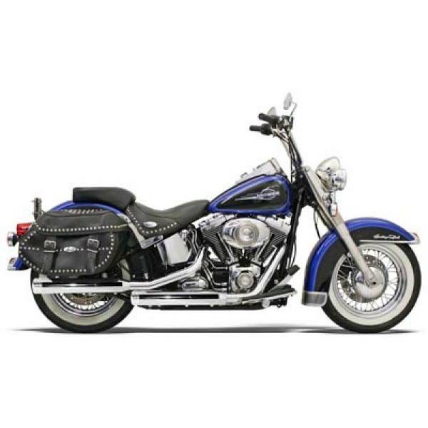 バッサーニ(Bassani)　3インチ スリップオン・マフラー・ポリッシュエンドキャップ　'07以降FXST/B/C、FLSTC、FXCWC-01