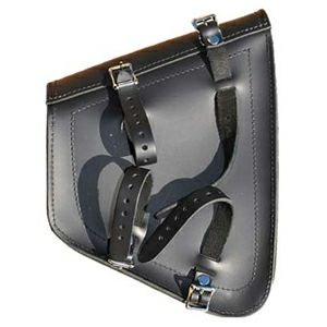 La Rosa Design ビンテージ・スイングアームバッグ（本革）　左側　ブラック-02