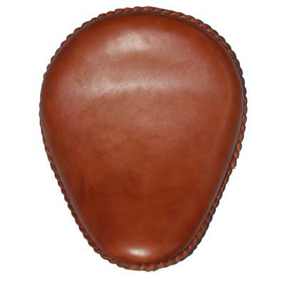 La Rosa Design 13インチ　バッドアス・ソロシート　シェドロン・ブラウン（本革）-01