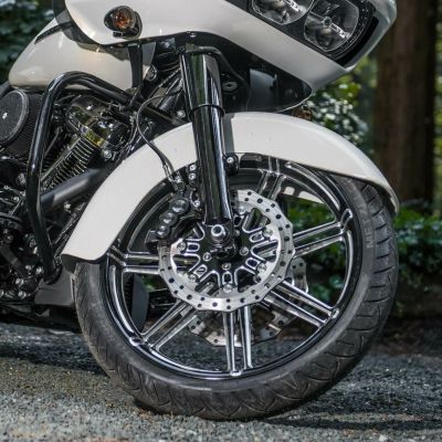 アレンネス 7バルブ 鍛造アルミホイール 21x3.5 (ブラック)