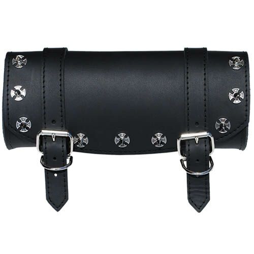 La Rosa Design 本革フォークバッグ　ブラックスタッド-01