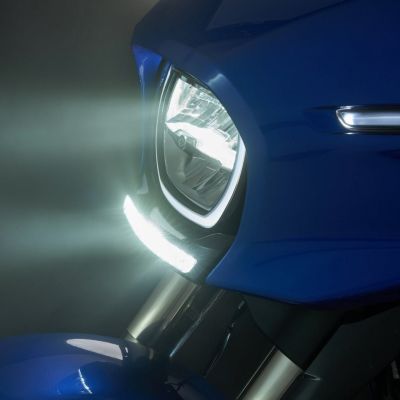 2024以降 ストリートグライド/ウルトラ ゴーティー・LEDフェアリングライト (ブラック) シロ