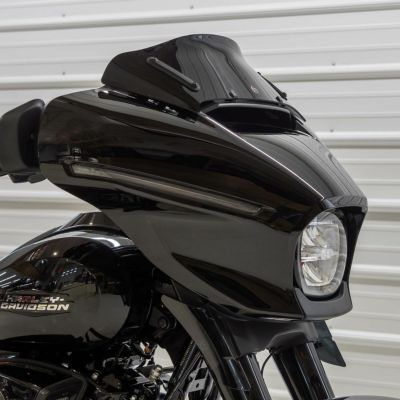 クロックワークス FLAREウインドシールド 6.5インチ (ソリッドブラック) 2024以降 FLHX
