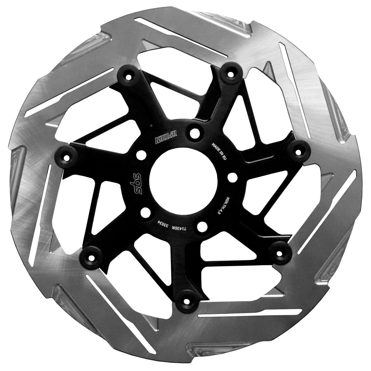  M8 ソフテイル 他 7スポーク・フロントブレーキローター11.8インチ 右用 (ポリッシュ)