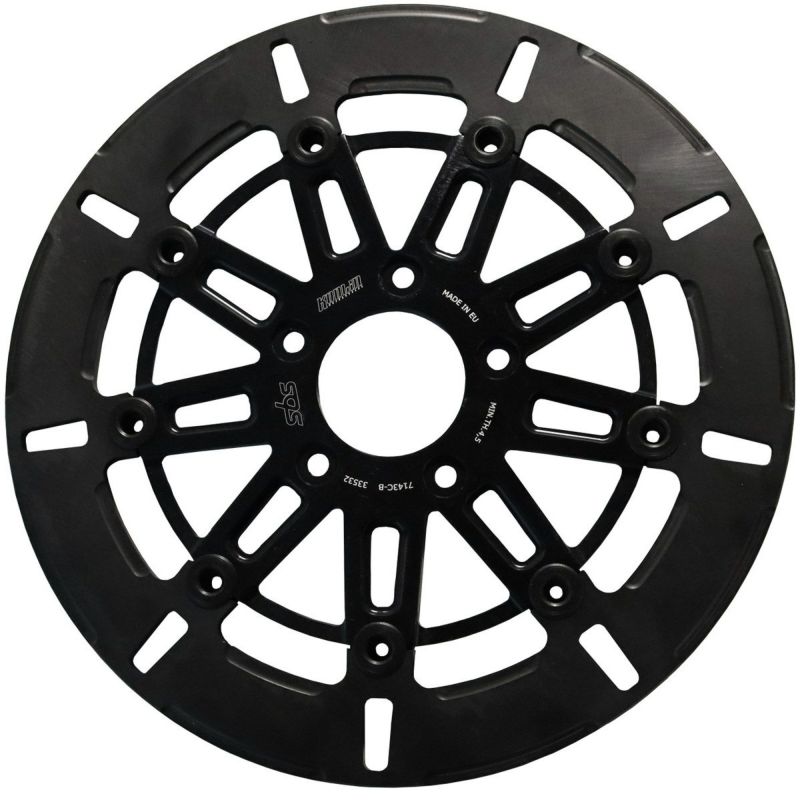  M8 ソフテイル 他 9スポーク・フロントブレーキローター11.8インチ (ブラック)