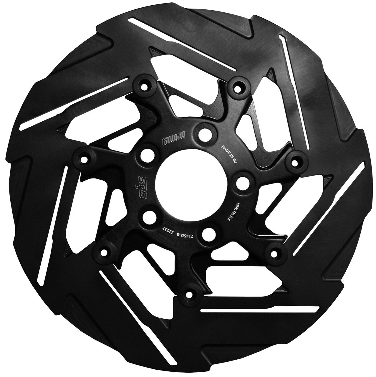 M8 ソフテイル 他 7スポーク・リアブレーキローター11.5インチ (ブラック)
