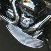 ツーリング、FLソフテイル ワッフル・19インチ フットボード (クローム)1