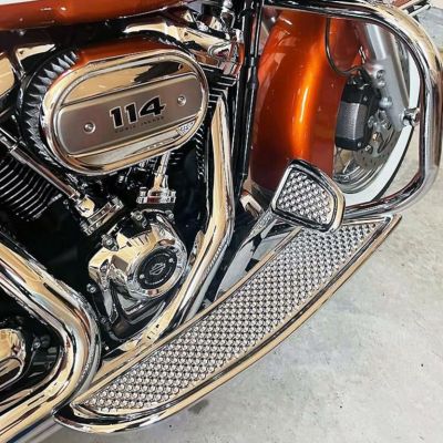 M8ソフテイル ワッフルXL・22インチ フットボード (クローム) サイクルスミス