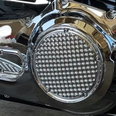 ツインカム ツーリング、ソフテイル、ダイナ シュレッダー・ダービーカバー (クローム) サイクルスミス
