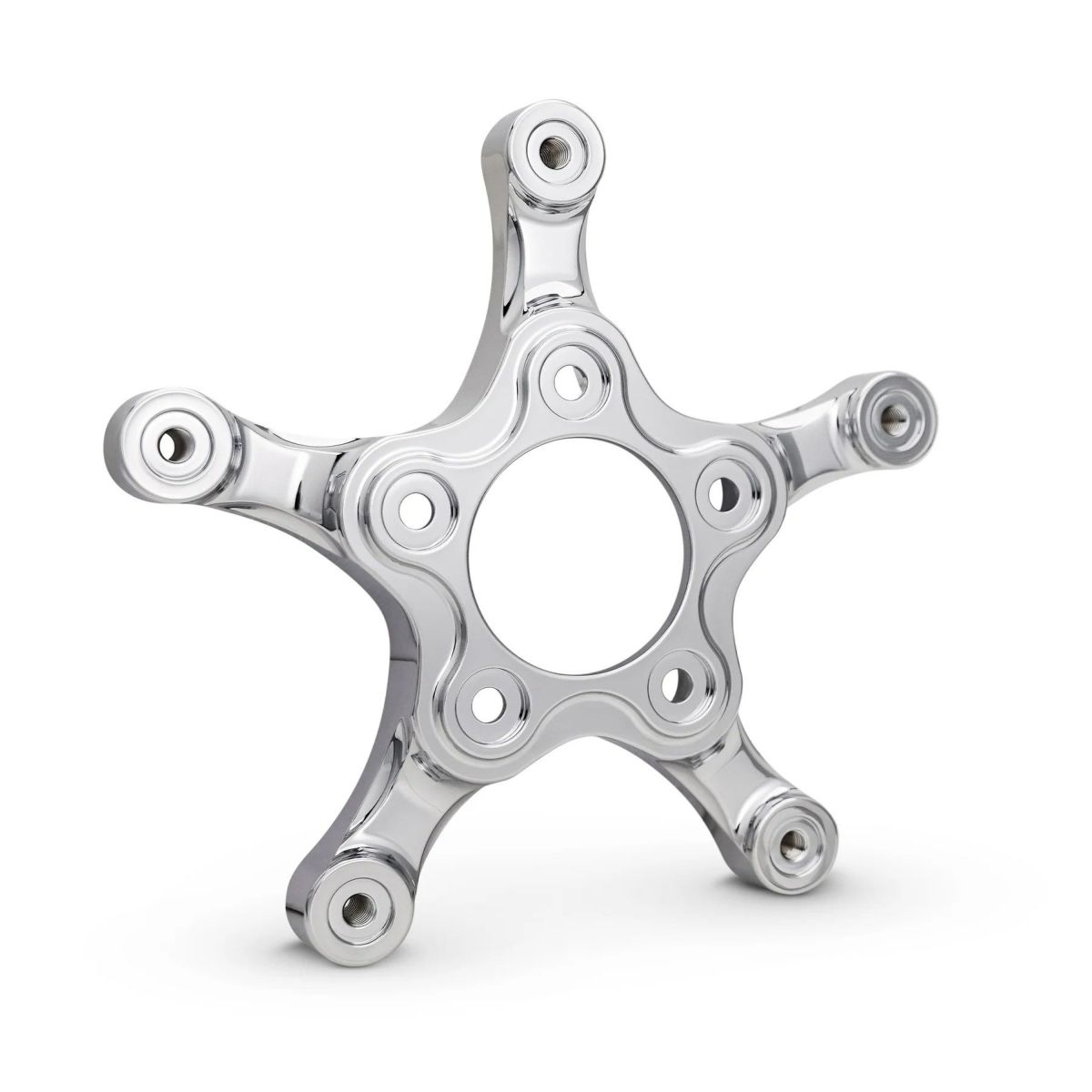 アレンネス ホイール ハブカートリッジ用 320mmスポークマウントローター・アダプター (クローム)1