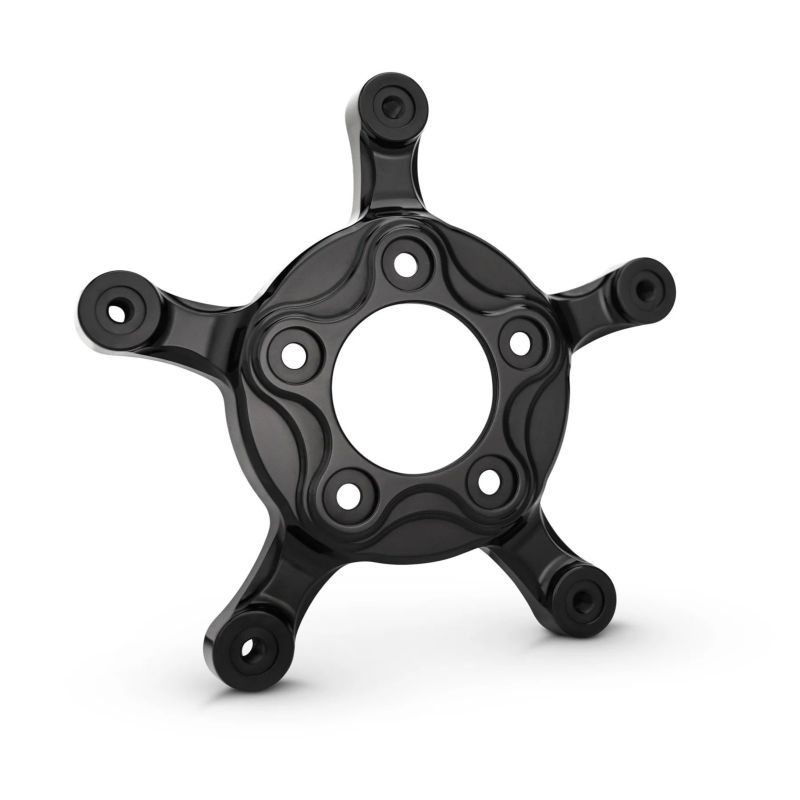 2000以降 ハーレー用 フロント 320mmスポークマウントローター・アダプター (ブラック)