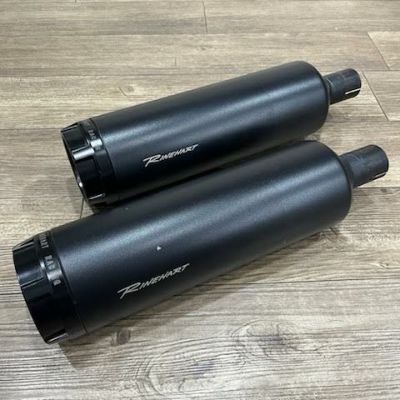 中古 500-1220 ラインハート レーシング 4.5インチ スリップオン ブラック/ブラック