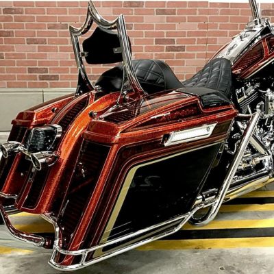 2014～2023 ツーリング エルレイ・サドルバッグガード/レール ストレッチサドルバッグ用 （クローム) CMC