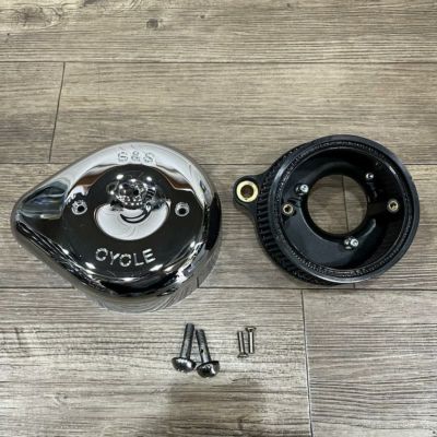 S&S ステルスエアクリーナー ティアドロップタイプ M8 クローム