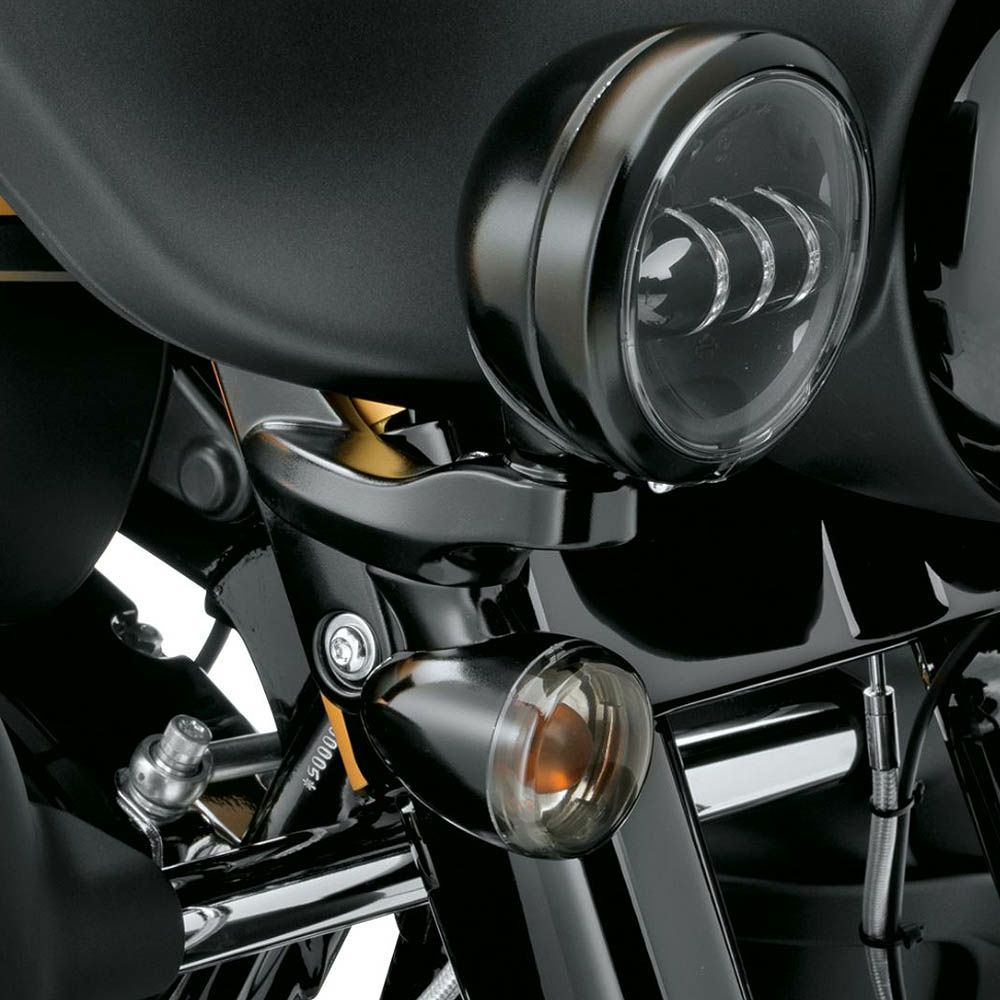 カスタム・補助ライトブラケットキット グロスブラック FLHX-01