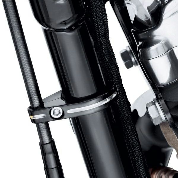 ビレット・クラッチケーブルクランプ　エッジカット（ブラック） 1-3/8インチ-01