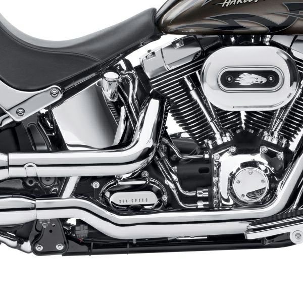 スクリーミンイーグル・ファットエキゾーストシールド　クローム　'07以降 FXS、FLSTF、FLSTFB-01