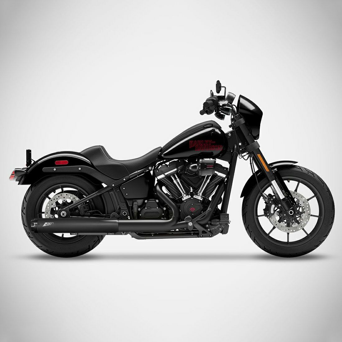 2025以降 ローライダーS/ST、ストリートボブ、ヘリテイジクラシック レーシング・スリップオンマフラー (ブラック)1