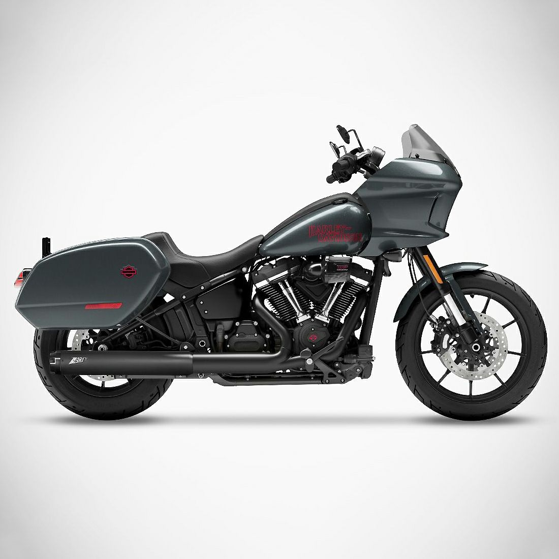 2025以降 ローライダーS/ST、ストリートボブ、ヘリテイジクラシック レーシング・スリップオンマフラー (ブラック)2