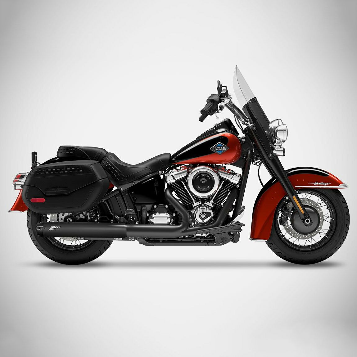 2025以降 ローライダーS/ST、ストリートボブ、ヘリテイジクラシック レーシング・スリップオンマフラー (ブラック)3