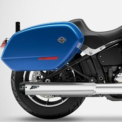2025以降 ローライダーS/ST、ストリートボブ、ヘリテイジクラシック ユーロ5プラス・スリップオンマフラー (ポリッシュ) ザード