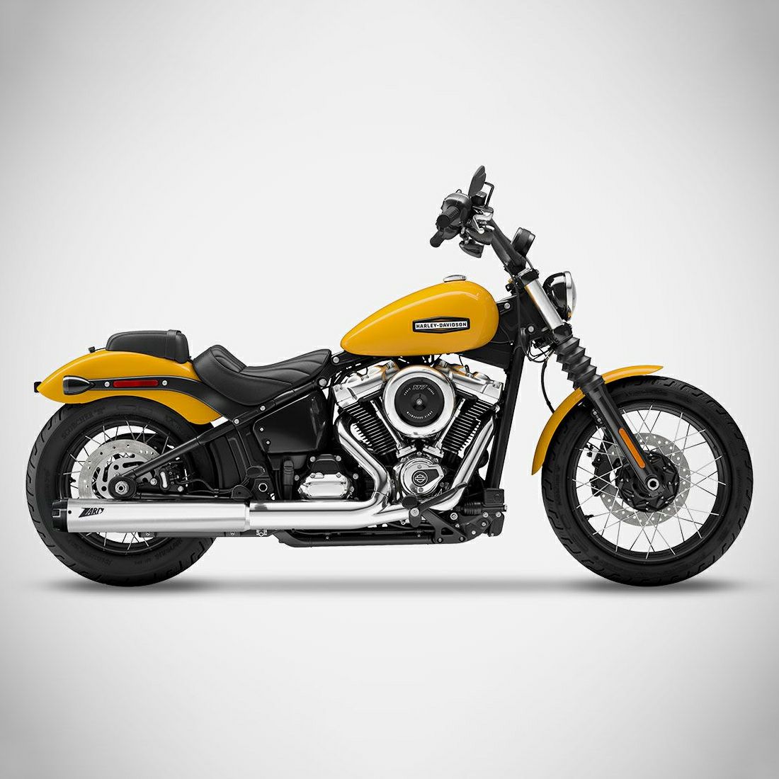 2025以降 ローライダーS/ST、ストリートボブ、ヘリテイジクラシック ユーロ5プラス・スリップオンマフラー (ポリッシュ)2