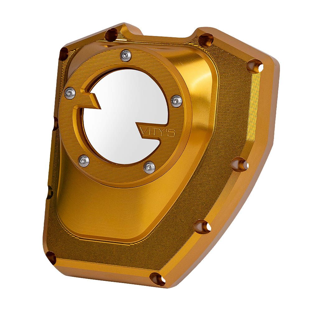 ツインカムモデル用 MASSIVE カムカバー ゴールド Vitys Design （ビティーズデザイン）