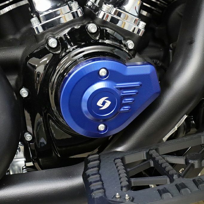 2024以降 ツーリング、2025以降 ソフテイル タイマーカバー (ブルー)