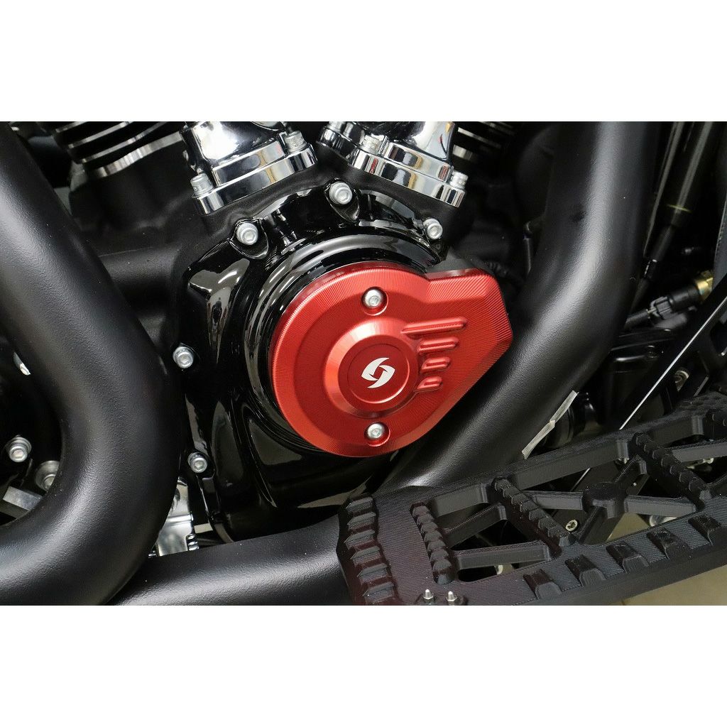 2024以降 ツーリング、2025以降 ソフテイル タイマーカバー (レッド)2