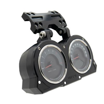 2018～2021 FXLRS アジャスタブル ダブルゲージハウジング ブラック Vitys Design （ビティーズデザイン）