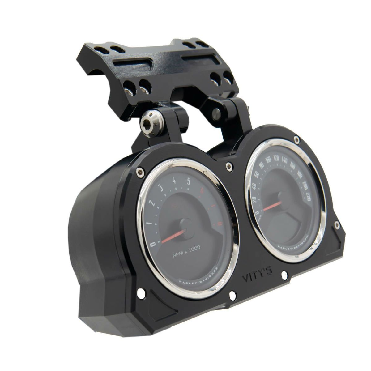 2018～2021 FXLRS アジャスタブル ダブルゲージハウジング ブラック Vitys Design （ビティーズデザイン）