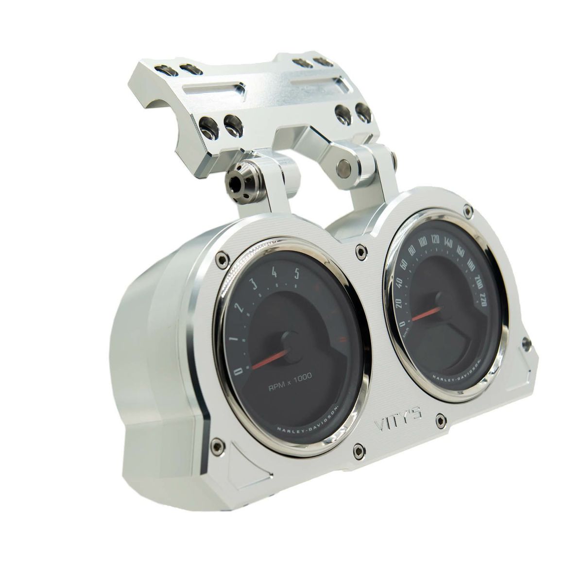 2018～2021 FXLRS アジャスタブル ダブルゲージハウジング シルバー Vitys Design （ビティーズデザイン）