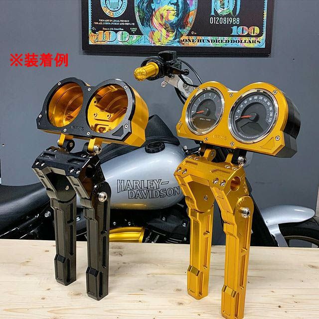 2018～2021 FXLRS アジャスタブル ダブルゲージハウジング シルバー Vitys Design （ビティーズデザイン） 5