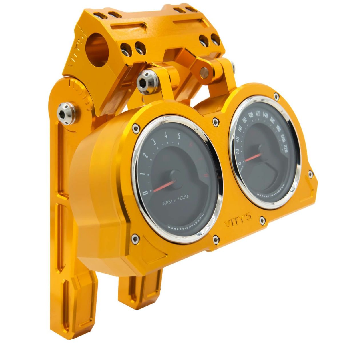 2018～2021 FXLRS アジャスタブル ダブルゲージハウジング ゴールド Vitys Design （ビティーズデザイン） 2