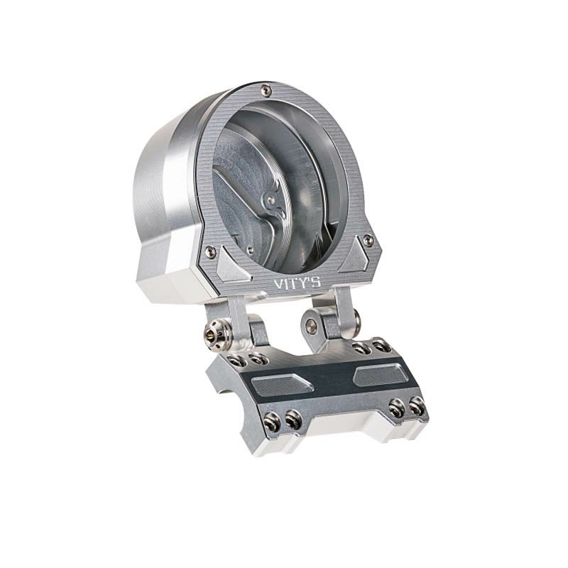 2022～ FXLRS、2025～ ソフテイル アジャスタブル シングルゲージハウジング シルバー Vitys Design （ビティーズデザイン）