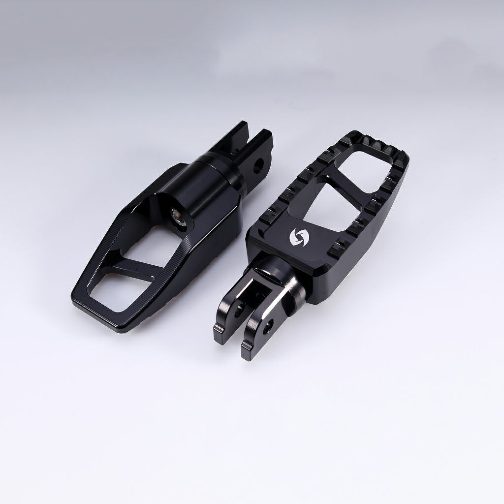 M8 ソフテイル、スポーツスターS、ナイトスター、パンアメリカ アルミ削り出し フットペグ (ブラック)1