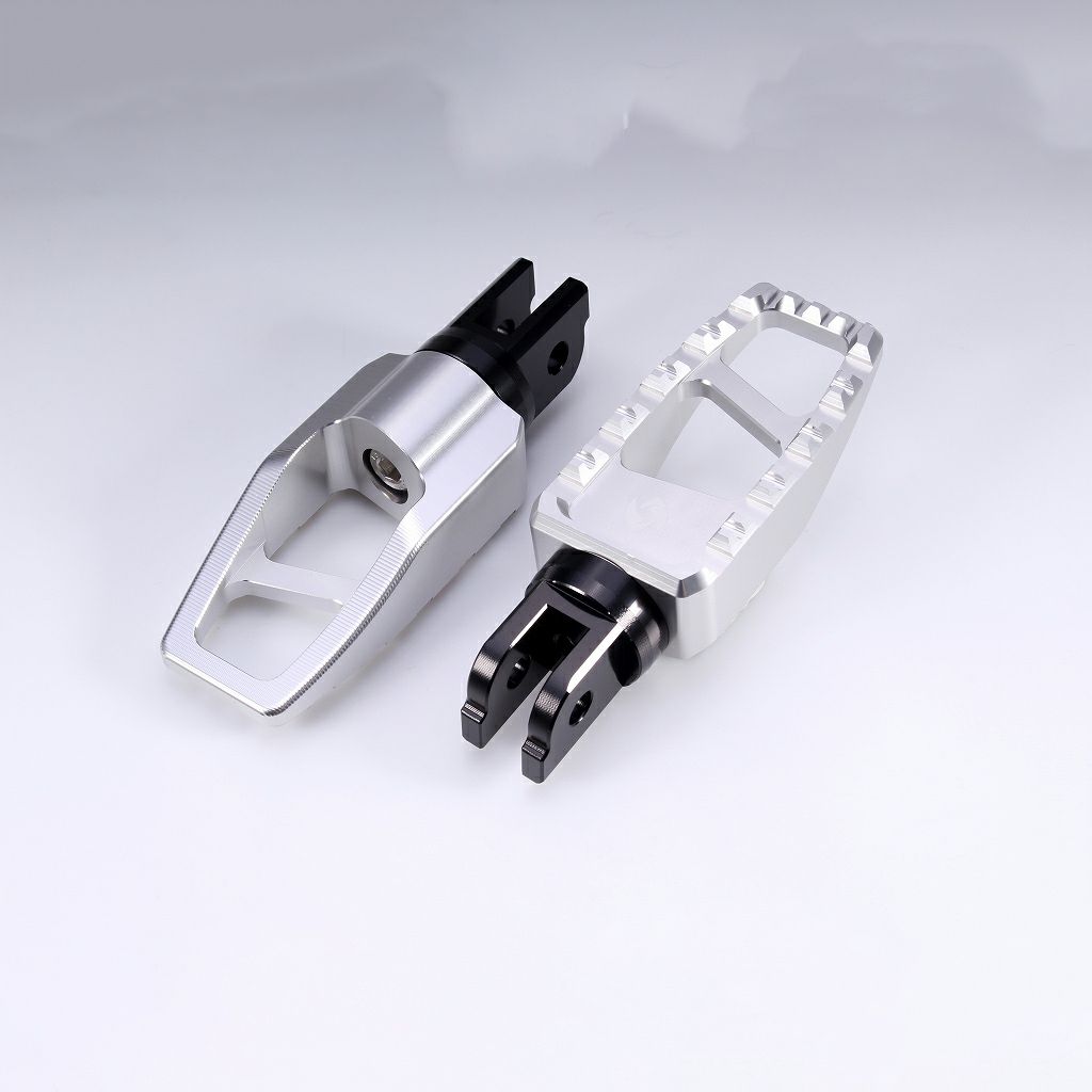 M8 ソフテイル、スポーツスターS、ナイトスター、パンアメリカ アルミ削り出し フットペグ (シルバー)1