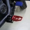 M8 ソフテイル、スポーツスターS、ナイトスター、パンアメリカ アルミ削り出し フットペグ (レッド)